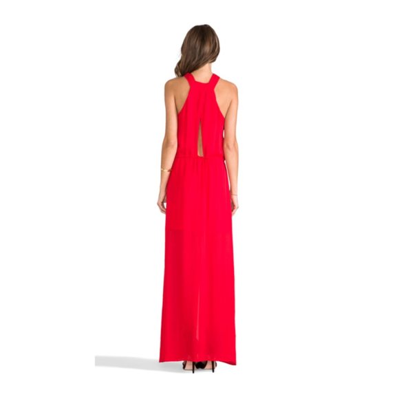 Rory Beca Silk Dress Fula Knot Front Red M NWT - Picture 4 of 10